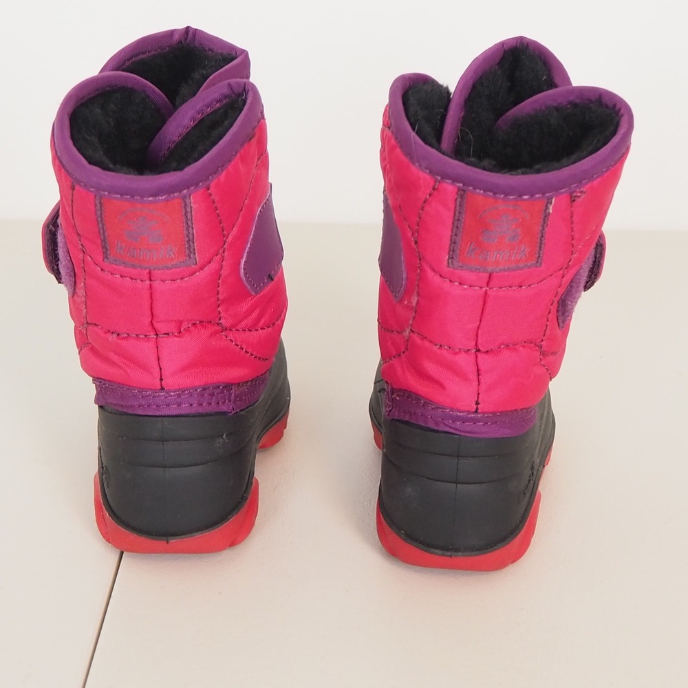 Kamik Snowbug 5 Toddler Girls Boots Sz 5 Made in Canada Fur Lined Insulated - Picture 4 of 13